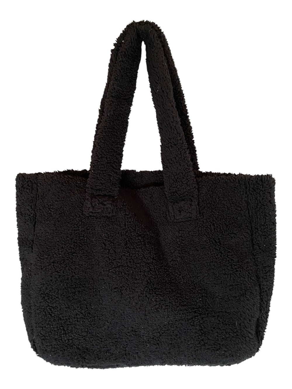 32 DEGREES HEAT Black Sherpa Fleece Tote Bag - Picture 2 of 7